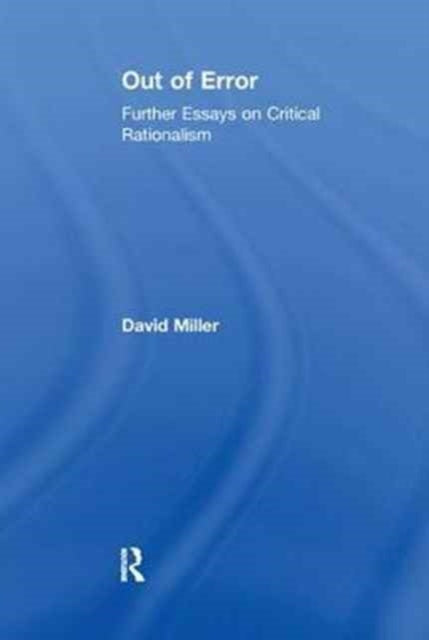 Book cover of: Out of Error. By: Miller, David