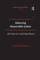 Book cover of: Balancing Reasonable Justice. By: Ville Paivansalo