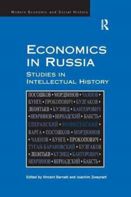 Book cover of: Economics in Russia. By: Joachim Zweynert