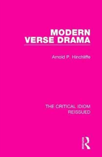 Book cover of: Modern Verse Drama. By: Arnold P. Hinchliffe