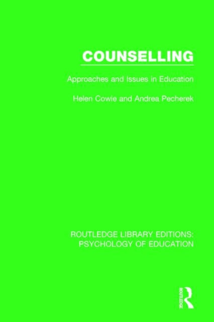 Book cover of: Counselling. By: Helen Cowie