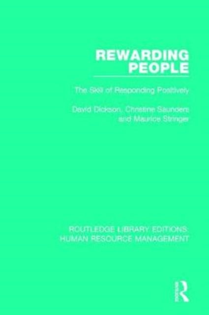 Book cover of: Rewarding People. By: David Dickson