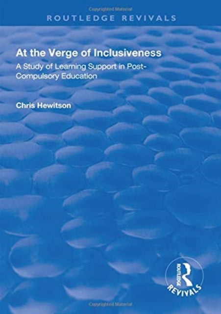 Book cover of: At the Verge of Inclusiveness. By: Chris Hewitson