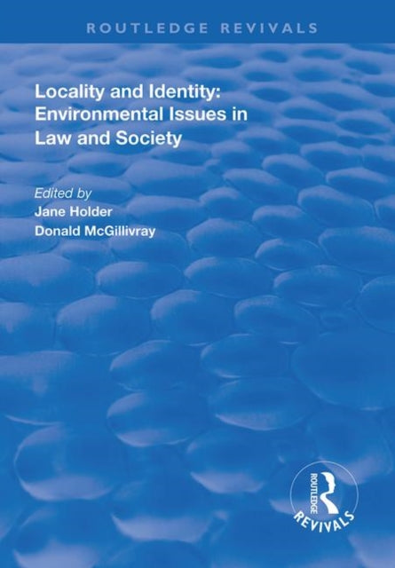 Book cover of: Locality and Identity. By: Jane Holder