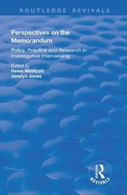 Book cover of: Perspectives on the Memorandum. By: Helen Westcott