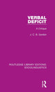 Book cover of: Verbal Deficit. By: J.C.B. Gordon