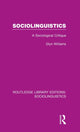 Book cover of: Sociolinguistics. By: Glyn Williams