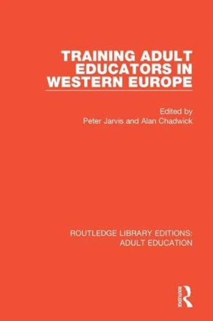 Book cover of: Training Adult Educators in Western Europe. By: Peter Jarvis