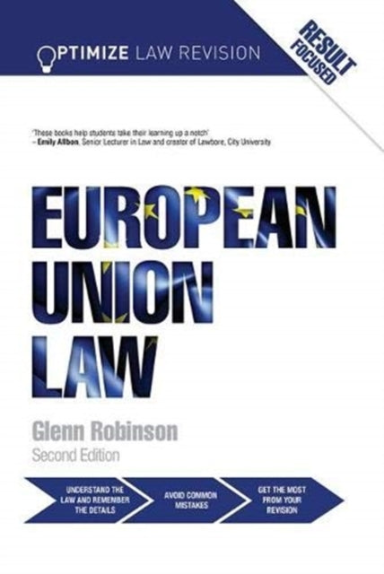 Book cover of: Optimize European Union Law. By: Glenn Robinson