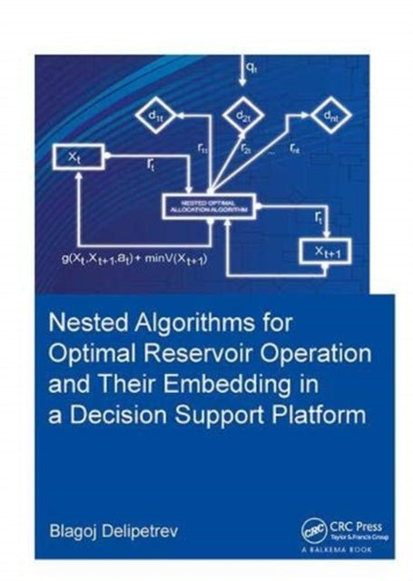 Book cover of: Nested algorithms for optimal reservoir operation and their embedding in a decision support platform. By: Blagoj Delipetrev