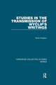 Book cover of: Studies in the Transmission of Wyclif's Writings. By: Anne Hudson