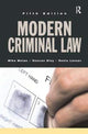 Book cover of: Modern Criminal Law. By: Mike Molan