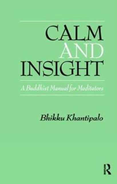 Book cover of: Calm and Insight. By: Bhikkhu Phra Khantipalo