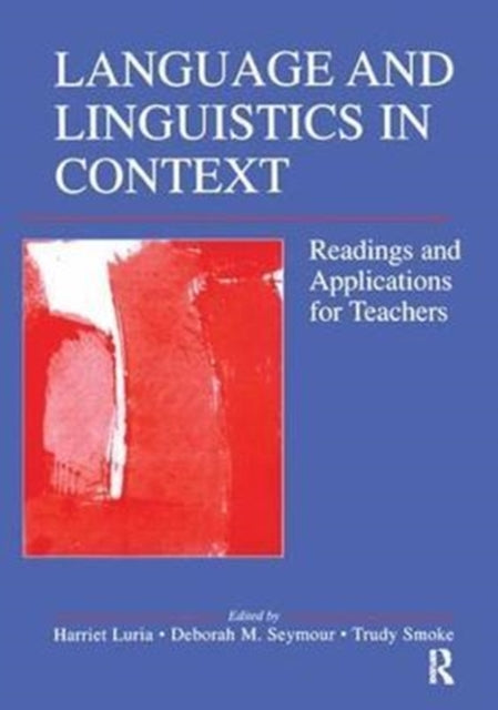 Book cover of: Language and Linguistics in Context. By: Harriet Luria
