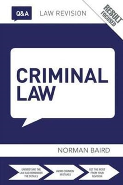 Book cover of: Q&A Criminal Law. By: Norman Baird