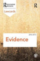 Book cover of: Evidence Lawcards 2012-2013. By: Routledge