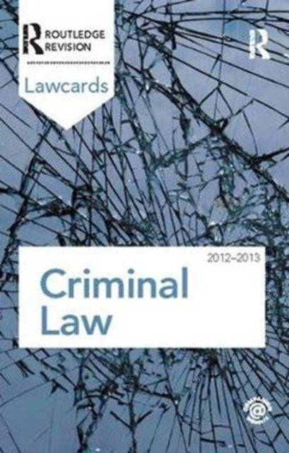 Book cover of: Criminal Lawcards 2012-2013. By: Routledge