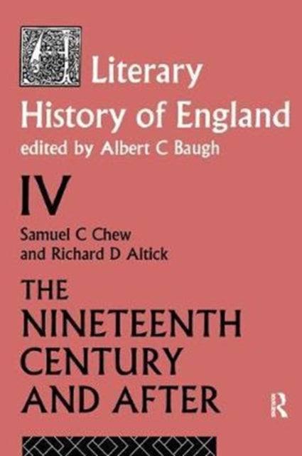 Book cover of: Literary History of England Vol. 4. By: A. Baugh