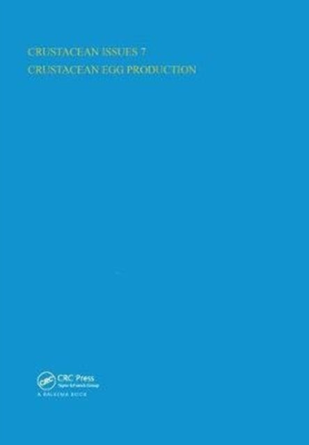 Book cover of: Crustacean Egg Production. By: Armand Kuris
