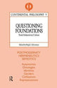 Book cover of: Questioning Foundations. By: Hugh J. Silverman
