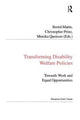 Book cover of: Transforming Disability Welfare Policies. By: Christopher Prinz