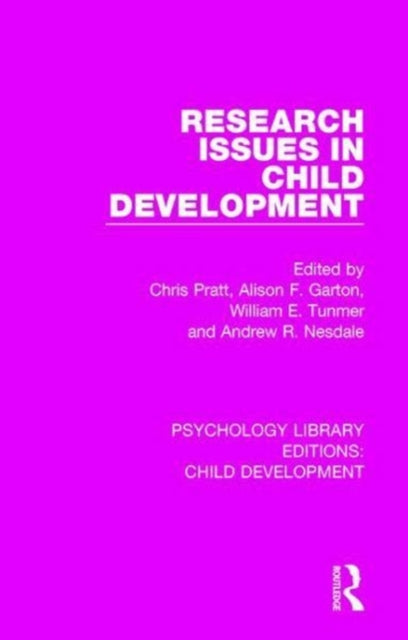 Book cover of: Research Issues in Child Development. By: Chris Pratt