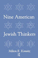 Book cover of: Nine American Jewish Thinkers. By: Milton Konvitz