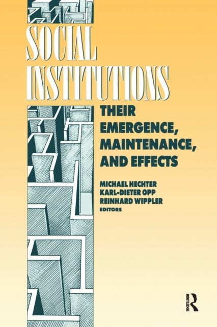 Book cover of: Social Institutions. By: Karl-Dieter Opp