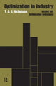 Book cover of: Optimization in Industry. By: T. A. J. Nicholson