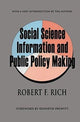 Book cover of: Social Science Information and Public Policy Making. By: Robert F. Rich