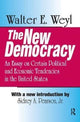 Book cover of: New Democracy. By: Walter E. Weyl