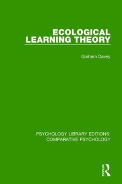 Book cover of: Ecological Learning Theory. By: Graham Davey