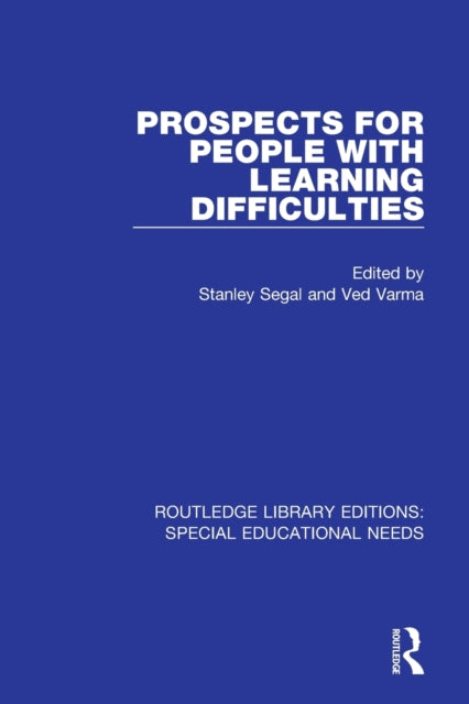 Book cover of: Prospects for People with Learning Difficulties. By: Stanley Segal