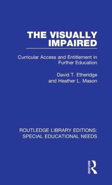 Book cover of: Visually Impaired. By: David T. Etheridge
