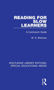 Book cover of: Reading for Slow Learners. By: W. K. Brennan