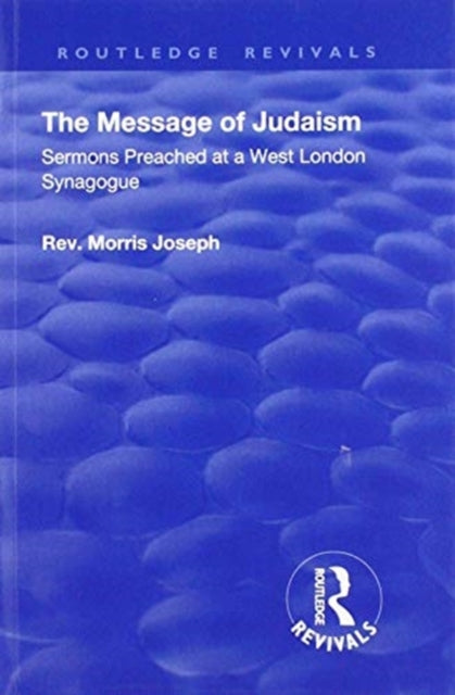 Book cover of: Message of Judaism