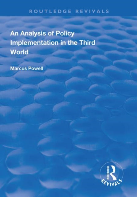Book cover of: Analysis of Policy Implementation in the Third World