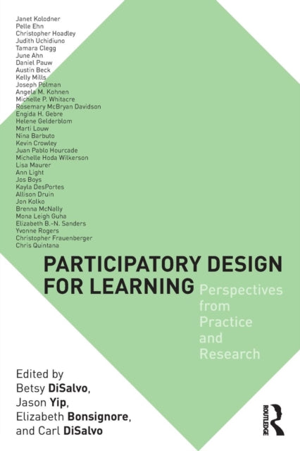 Book cover of: Participatory Design for Learning. By: Betsy DiSalvo