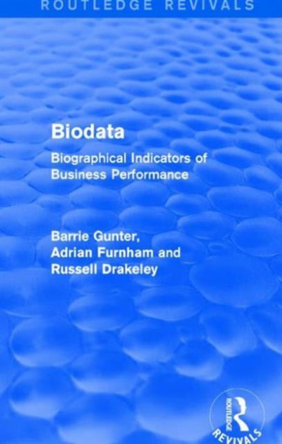 Book cover of: Biodata (Routledge Revivals). By: Barrie Gunter