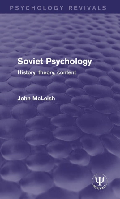 Book cover of: Soviet Psychology. By: John McLeish