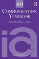 Book cover of: Communication Yearbook 40. By: Elisia L. Cohen
