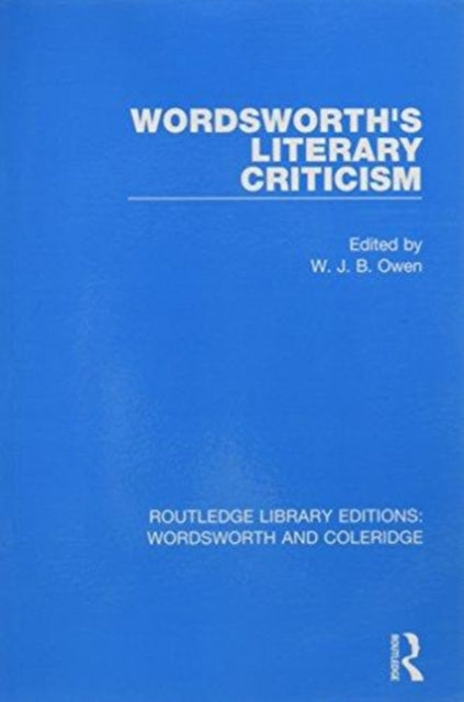 Book cover of: Wordsworth's Literary Criticism. By: W. J. B. Owen