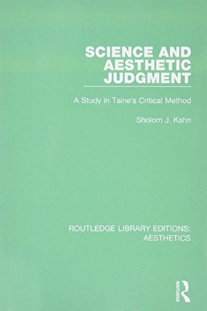 Science and Aesthetic Judgement