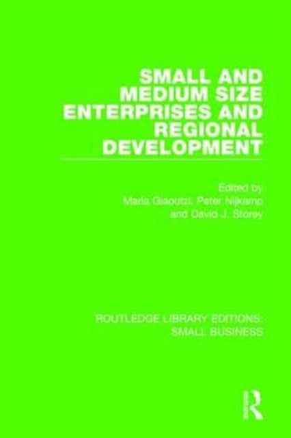 Book cover of: Small and Medium Size Enterprises and Regional Development. By: Maria Giaoutzi