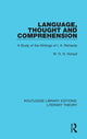 Book cover of: Language, Thought and Comprehension. By: W. H. N. Hotopf
