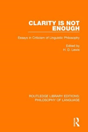 Clarity Is Not Enough