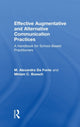 Book cover of: Effective Augmentative and Alternative Communication Practices. By: M. Alexandra Da Fonte