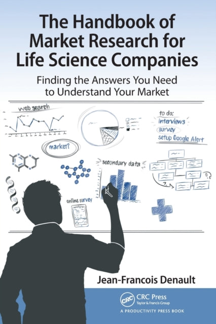 Book cover of: Handbook for Market Research for Life Sciences Companies. By: Jean-Francois Denault
