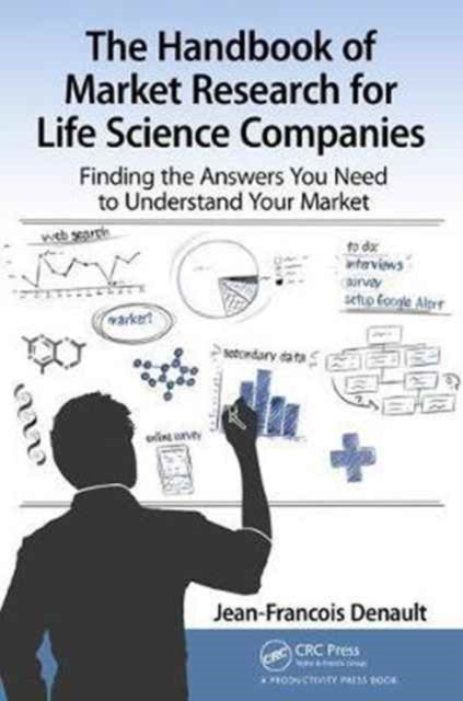 Book cover of: Handbook for Market Research for Life Sciences Companies. By: Jean-Francois Denault