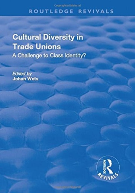 Book cover of: Cultural Diversity in Trade Unions: A Challenge to Class Identity?. By: Johan Wets